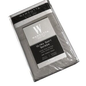 new GRAY Wamsutta Ultra Soft 525 TC 100% Cotton KING Pillowcases